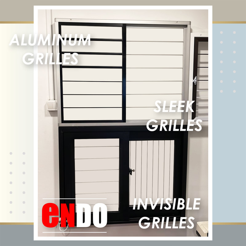 Window grille options comparison - Invisible grille vs Sleek grille vs Aluminum grille