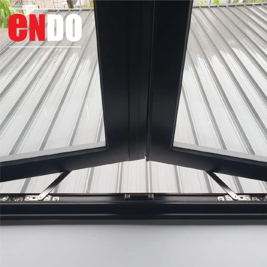 Konceal™ Lock window restrictor installed on aluminum casement window