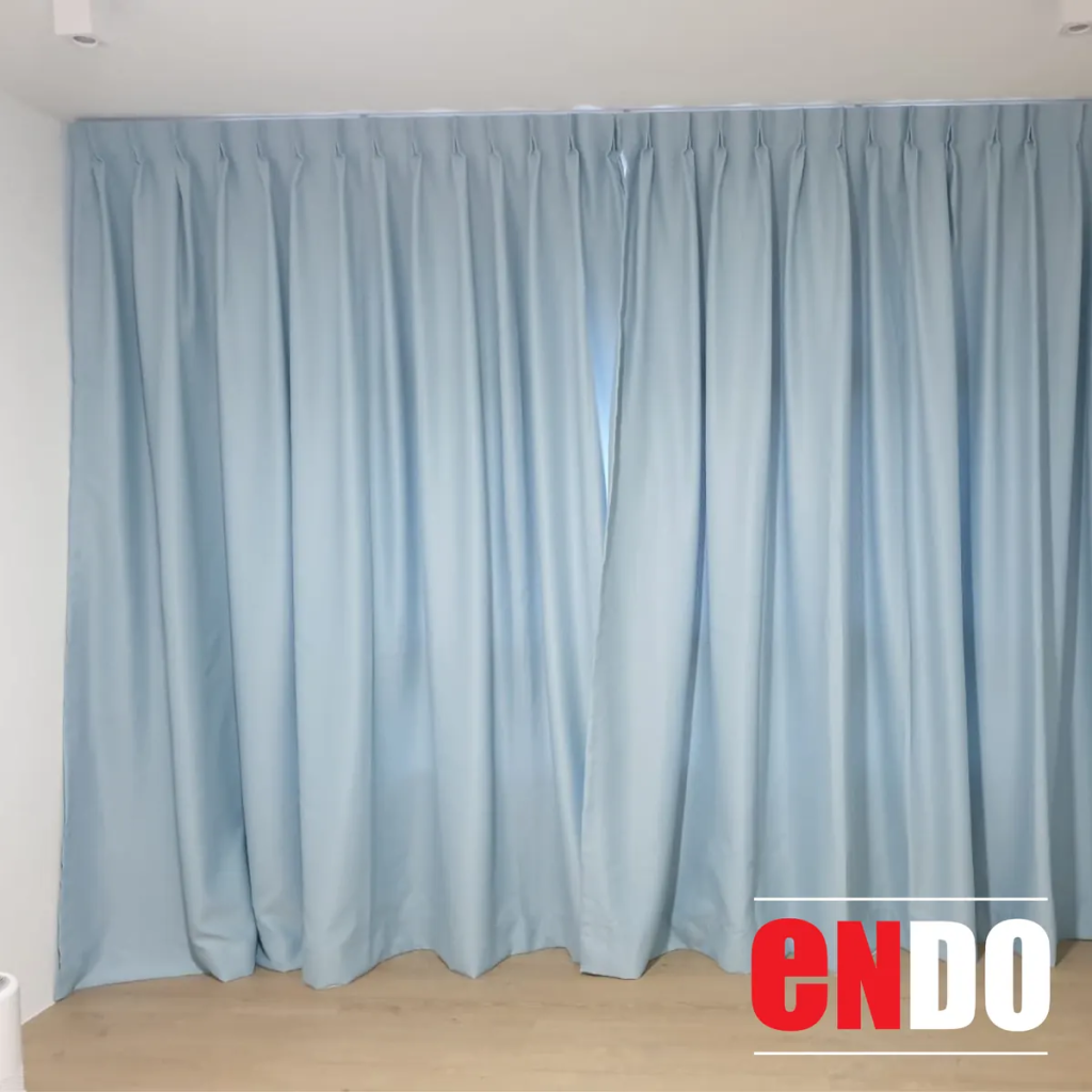 Blue Day and night Curtain installed in Singapore