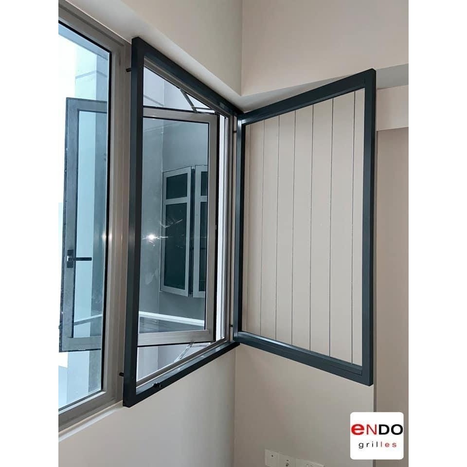 Single Panel  swing casement invisible grilles for condo