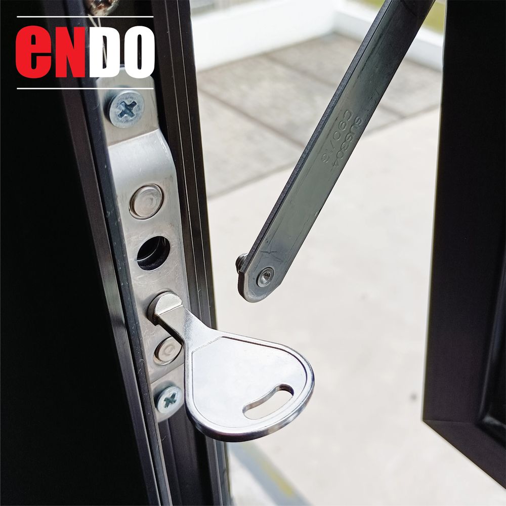 Konceal Lock window restrictor shown in open mode on casement window