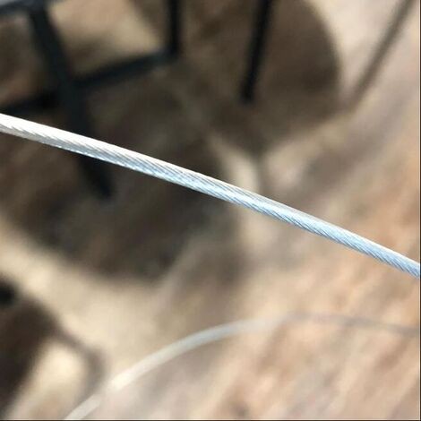 Nylon invisible grille cable before burning test